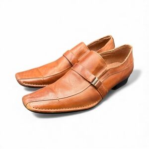 Fratelli Select Tan Leather Men's Slip-On Loafers, Size11M, B208-03